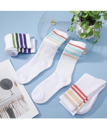 Buy Utensilsto 3 Pairs Women's Tennis Socks | Retro Long White Sports Socks for Ladies | International Shipping Available - Buy Online on GoSupps.com