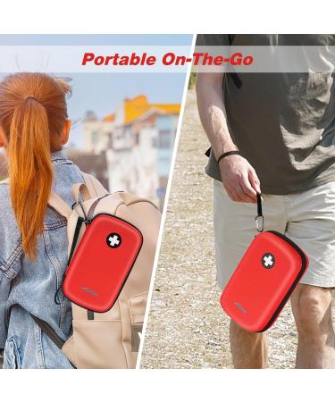 Medmax Epipen Carrier Bag - Large Portable Shockproof Organizer for 3 Epipens & Allergy Medicine - EVA Hard Shell - Travel Essential - Buy Online on GoSupps.com