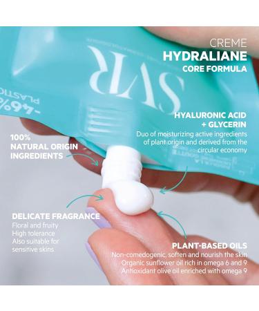 SVR Hydraliane Light Hydrating Face Cream - Hyaluronic Acid Moisturizer for Sensitive Skin | 72% Hydrated After 8 Hrs | Family-Friendly 1.7 fl. oz - Buy Online on GoSupps.com