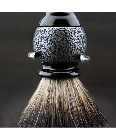 Men's Shaving Set - Black Badger Hair Brush Safety Razor (Blades Not Included) & Stand | International Shipping Available - Buy Online on GoSupps.com