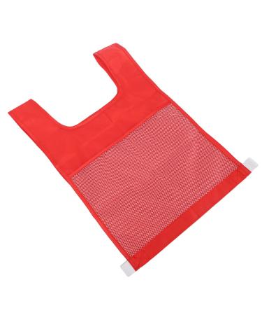 Cognitive Vest Skin-Friendly Number Learning Mesh Vest Made of Soft Polyester for Teachers for School (Red)