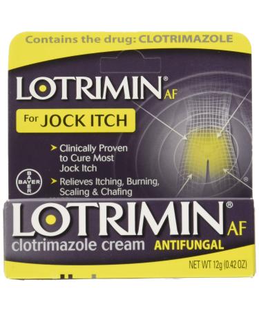 Lotrimin AF Jock Itch Antifungal Cream 0.42 oz (Pack of 2)