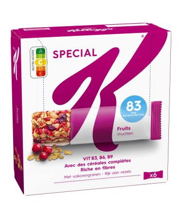 Kellogg's Special K Red Fruits Cereal Bars - 6x21.5g