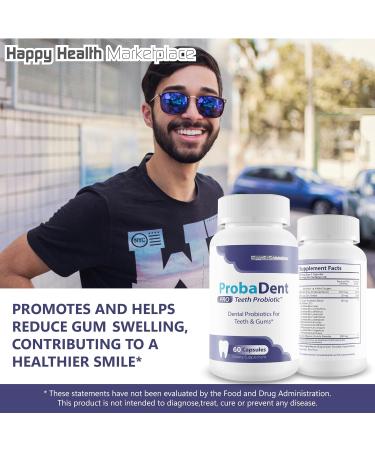 Proba Dent Pro Teeth Probiotic - Our Best Dental Probiotics for Dental Care - Oral Probiotics for Teeth and Gums - Oral Dental Probiotics For Bad Breath - Plan Ahead & Practice Provadent Mouth Care - Buy Online on GoSupps.com