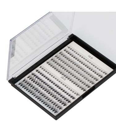 10D /20D Mixed  0.07mm /0.10 mm Mixed   8-12mm 10-14mm 12-16mm 14-18mm 16-20mm and Under Eyelashes Mixed C Curl Natural False Eyelash Extension Soft Lashes Individual Eyelashes (8-12mm Mixed) Mixed size