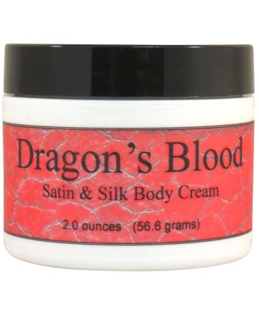 Eclectic Lady Dragon's Blood Satin and Silk Cream Body Cream Body Lotion 2 oz - Shea Butter Aloe Silk Amino Acids Vitamin E Phthalate-Free Handcrafted in USA - Perfect For Women 2 Ounce (Pack of 1)