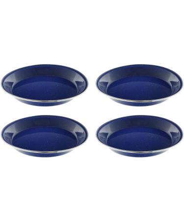 Set of 4 Enamel Camping Plates - Ideal for Camping, Hiking, and Picnics - Buy Online on GoSupps.com