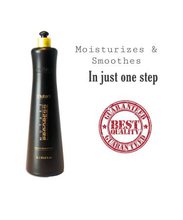 Mutari Professional Reductor Reconstructor Kit - Brazilian Keratin Straightening Treatment | Blowout Smoothing System with Pro Thermal 4 Brush & Leather Bag | 33.8 fl oz - Buy Now - Buy Online on GoSupps.com
