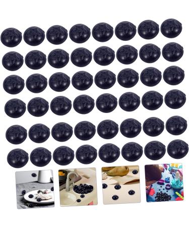 HOMSFOU 250 pcs Simulation blueberry faux blueberries pretend play fruit lifelike fruit faux blueberry decor realistic blueberries fruits simulation fruit crafts resin artificial - Buy Online on GoSupps.com