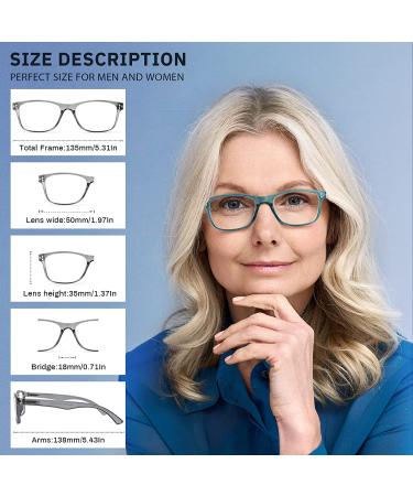 Fetrrc Blue Light Blocking Computer Readers 5 Pairs A-Mix 1.75x - Anti Glare Eyeglasses for Women/Men - Buy Online on GoSupps.com