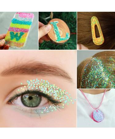 YGDZ Chunky Glitter: 13 Colors Holographic Rainbow Sequins for Nail, Body, Face, Hair, Eyes - Festival Makeup Glitter - Buy Online on GoSupps.com