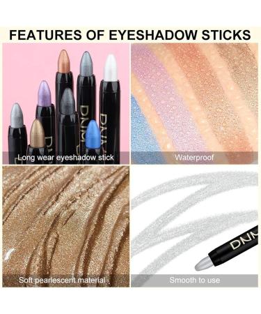 Cream Eyeshadow Stick | Eye Shadow Applicator Pen | Blendable Eye Pencil Cream Waterproof Eyeshadow Shimmer Stick Pencil for Women 01 - Buy Online on GoSupps.com