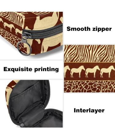 Wild Animals African Pattern Period Pouch - Tampon Storage Bag for Teen Girls - Buy Online on GoSupps.com