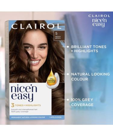 Clairol Nice'n Easy Cr me Permanent Hair Color - Oil Infused Naturally Looking Black (1 Pack) - Buy Online on GoSupps.com