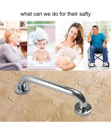 Non-Slip Bathroom Grab Bars Bathroom Grab Bar 304 Stainless Steel Safety Handrail Non-Slip Grip Bracket Silver - Buy Online on GoSupps.com