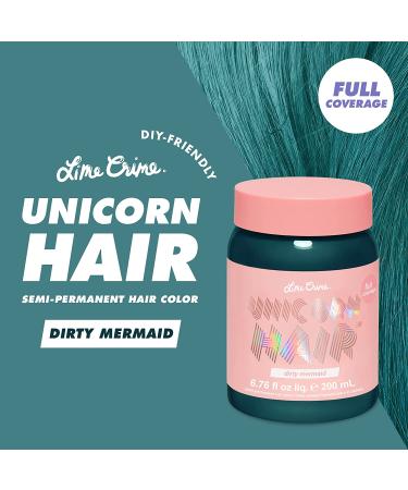 Lime Crime Dirty Mermaid Hair Dye - Damage-Free Vegan Semi-Permanent Color & Conditioner - Buy Online on GoSupps.com