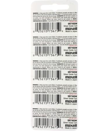 Maxell SR716SW Silver Oxide Watch Battery 315 V315 SR62 SR716 | Long-Lasting Reliable Power for Your Watch - Buy Online on GoSupps.com