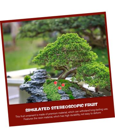 Zerodeko 90 Pcs Simulation Three-dimensional Fruit Charms for Diy Fruit Ornaments Strawberry Patch Dollhouse Accessories Playhouse Accessories Food Keychain Fake Key Chain Resin Doll House - Buy Online on GoSupps.com