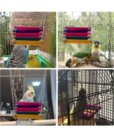 Pet Bird Parrot Parakeet Budgie Cockatiel Cage Hammock Swing Toy - Buy Online on GoSupps.com