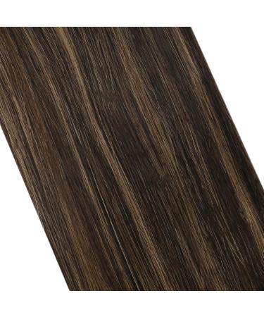 Moresoo 45cm Real Hair Bonding Extensions - #2/6/2 Darkest Brown & Medium Brown Keratin U-Tip - 50g Remy Hair Hot Fusion - Buy Online on GoSupps.com