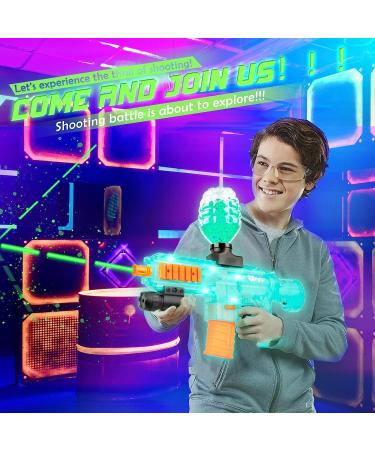 Lighting Gel Ball Blaster M416 with LED Splatter Balls - Green | Outdoor Shooting Game Set with 40000 Beads, 10000 Luminous Beads, and Infrared Goggles | Ages 12 - Buy Online on GoSupps.com