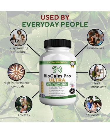 BioCalm Pro Ultra Extra Strength Natural Calming Agent Red Asian Ginseng & Ginkgo Biloba 60 Capsules (2) - Buy Online on GoSupps.com
