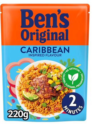 BEN'S ORIGINAL Caribbean Microwave Rice Bulk Multipack 6 x 220g pouches Caribbean 220 g (Pack of 6) - Buy Online on GoSupps.com