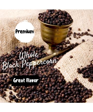 Natruen Whole Black Pepper 18oz - All Natural Non-GMO Vegan Gluten Free - Kosher & Halal Certified 1.125lb Pack - Buy Online on GoSupps.com
