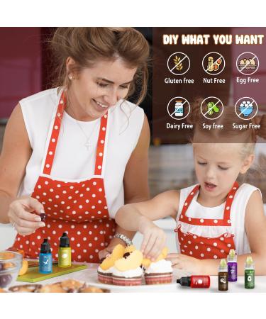 Liquid Food Coloring - 160ml Sugar-Free Concentrated Colors for Cakes Cookies Macarons and DIY Projects (Violet) - International Shipping Available - Buy Online on GoSupps.com