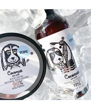 Yope Natural Shower Gel 400ml | Coconut & Sea Salt | Regenerate & Moisturize | 97% Natural Ingredients - Buy Online on GoSupps.com