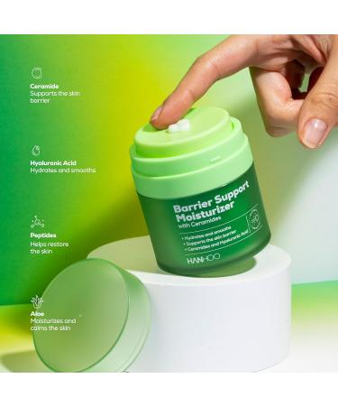 HANHOO Barrier Support Moisturizer 1.7 Fl Oz Gel-Cream Face Moisturizer with Ceramides and Hyaluronic Acid for Acne-Prone Skin - Buy Online on GoSupps.com
