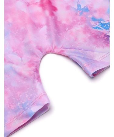 Boyoo Girls Gymnastic Leotard with Shorts | Shiny Diamond Ballet Dance Outfit | Pink Butterfly Biketard for Ages 3-10 - Buy Online on GoSupps.com