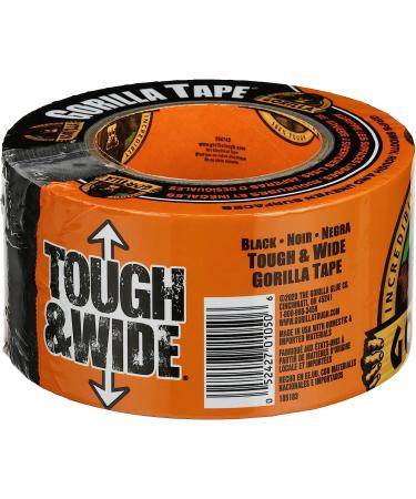 Gorilla Tough & Wide Duct Tape  2.88" x 25yd  Black  (Pack of 1) Black 25yd 1 - Pack - Buy Online on GoSupps.com