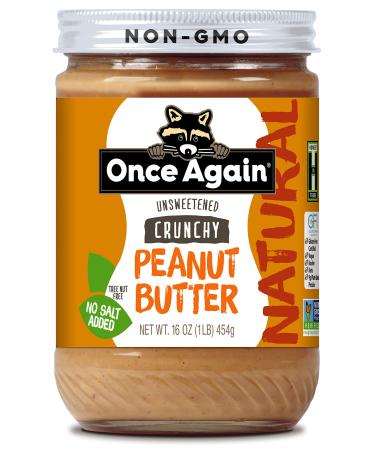 Once Again - Natural Old Fashioned Peanut Butter Crunchy No Salt - 16 oz.