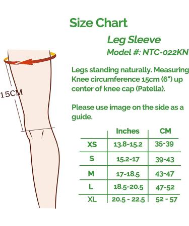 NeoTech Care Bamboo Knee Support Sleeve - Elastic, Breathable, Medium Compression - Grey - Sizes S, M, L, XL - X-Large - Buy Online on GoSupps.com