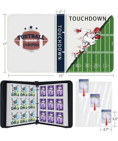 900 Pockets Football Card Binder - Trading Card Holder Album with Sleeves Protectors for Sports Cards - Buy Online on GoSupps.com