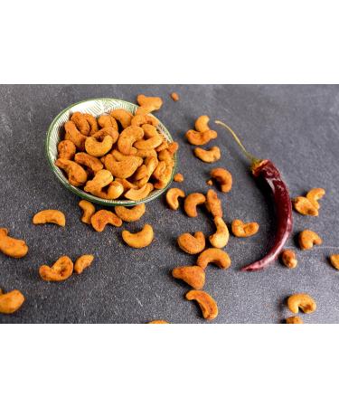 Mundo Feliz Organic Roasted Cashews with Chili - 2 x 400g | Premium Snacking Nuts for International Shipping - Buy Online on GoSupps.com