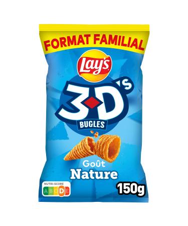 Lay's 3D'S Bugles Natural Flavor Family Size 150 g