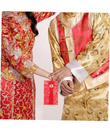 ABOOFAN 2pcs Satin Red Envelope Brocade Envelopes Chinese Wedding Envelopes Envelope Lunar New Year Envelopes Chinese Lucky Pockets Wedding Money Bag Gift Cloth Personality - Buy Online on GoSupps.com