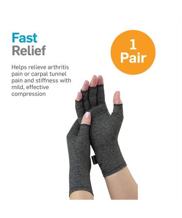 NatraCure Arthritis Compression Gloves - Medium Size for Joint Pain Relief Inflammation & Carpal Tunnel - S M L Available - Shop Now - Buy Online on GoSupps.com