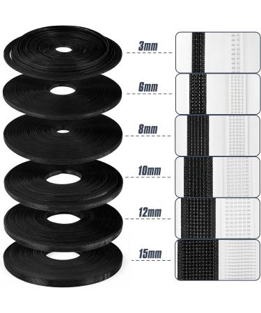 Ech.Apr 50 Yards Sew-Through Boning for Sewing - Black 1/4 inch (6mm) Wide Plastic Boning for Wedding Dress, Nursing Caps, Party Decor - Buy Online on GoSupps.com