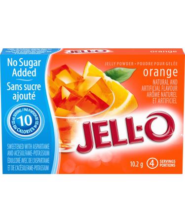 Jell-O Orange Jelly Powder Light Gelatin Mix Pack of 18