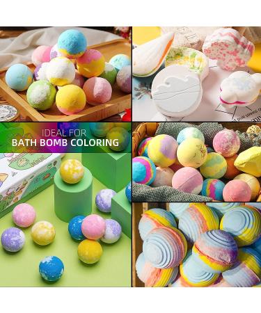 20 Colors Bath Bomb Soap Dye - Food Grade Skin Safe Liquid Colorant for Soap Making - Vibrant Neon Coloring for DIY Bath Bombs, Soap, Bath Salts - Slime and Clay Crafting - Buy Online on GoSupps.com