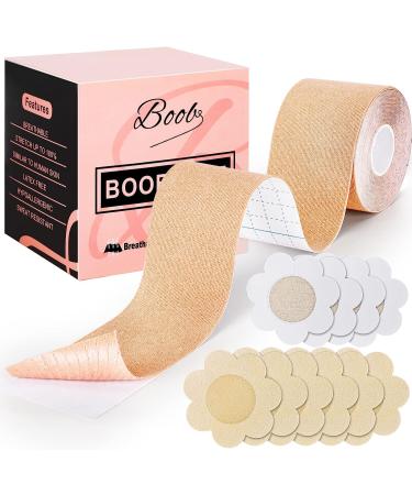 Boobytape: Breast Lift Tape for A-E Cup Sizes - Complexion | Large Breast Lift Tape - Buy Online on GoSupps.com