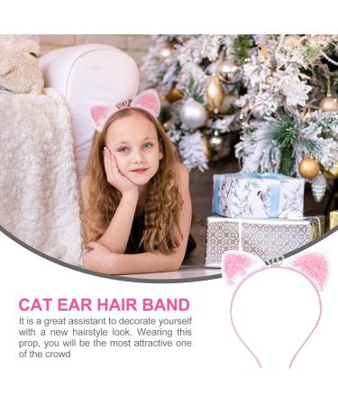 Lurrose 6-Piece Sequin Cat Ears Headband - Rainbow Bling Kitty Hair Band & Mermaid Crown Accessories for Christmas & Halloween Party Favors - Buy Online on GoSupps.com
