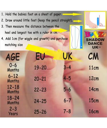 SHADOW DANCE UK Baby Shoes - Soft Sole Toddler Shoes for Boys and Girls | Leather Winter Booties for Newborns | Size 16 Babypenguin 6-12 Months - Buy Online on GoSupps.com