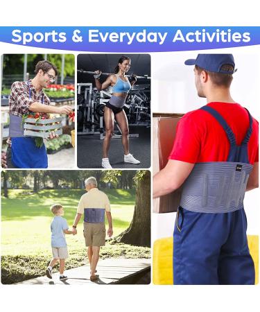 NEENCA Adjustable Magnet Lumbar Support Brace for Back Pain Relief - Spring Stabilizers, Air Mesh Wrap - Ideal for Herniated Disc, Sciatica, Scoliosis - X-Large - Buy Online on GoSupps.com