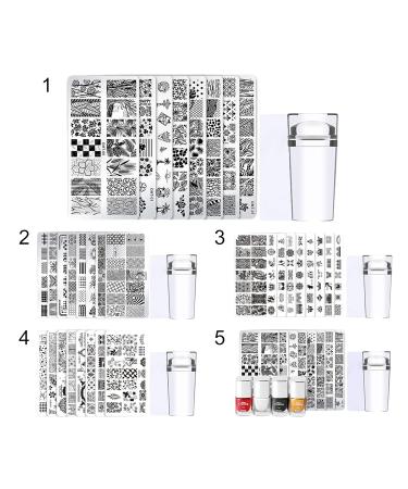 Wirlsweal Nail Art Stencils Set - DIY Stamping Tools for Home & Salon - Premium Nail Decorations - Buy Online on GoSupps.com