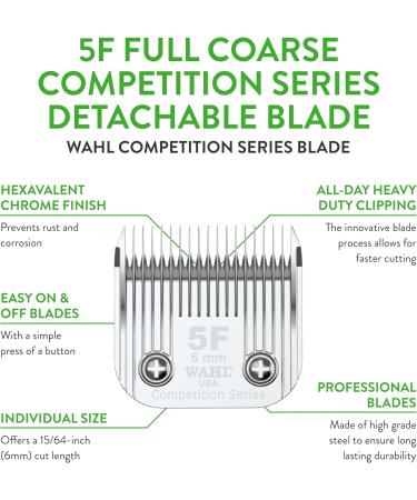 Wahl Competition #5F Interchangeable Blade Set - 6mm Precision for Professional Grooming | International Shipping - Buy Online on GoSupps.com
