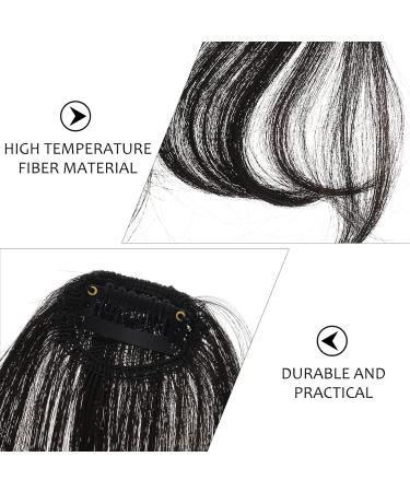 OSALADI Piece Bangs Hair Clip Extension Wispy Bangs Wig Fringe Clip in Bangs Black Hair Bang Wispy Fringe Bangs Flat Neat Air Bangs Fake Hair Bangs Clip in Fringe Elegant Xuchang Woman Natural Color - Buy Online on GoSupps.com